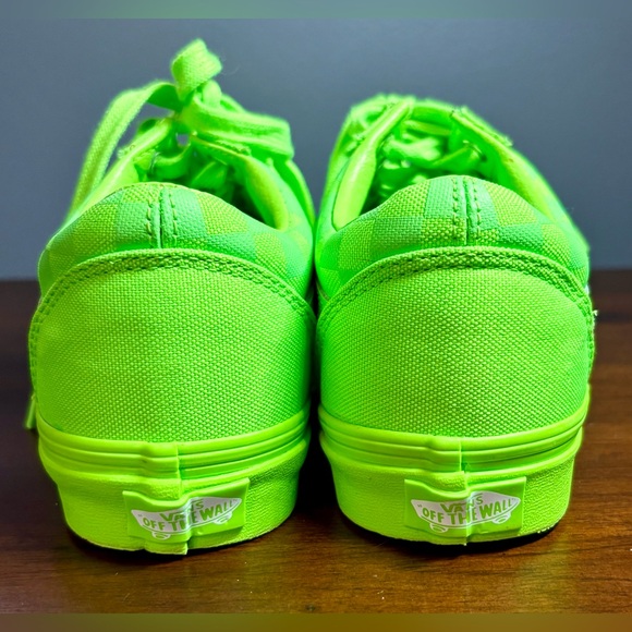 Ladies Vans Bright Green Checked - size 7.0 - Picture 4 of 6